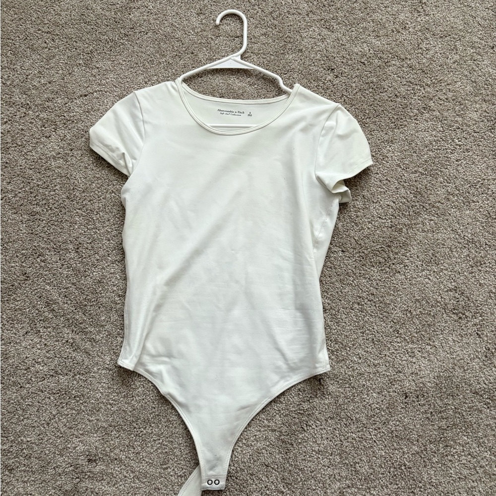 Abercrombie & Fitch Cream Soft Bodysuit